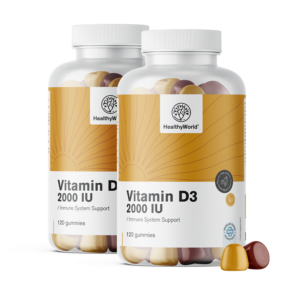 Vitamin D3 2000 δηλ. σε μορφή καραμελών.